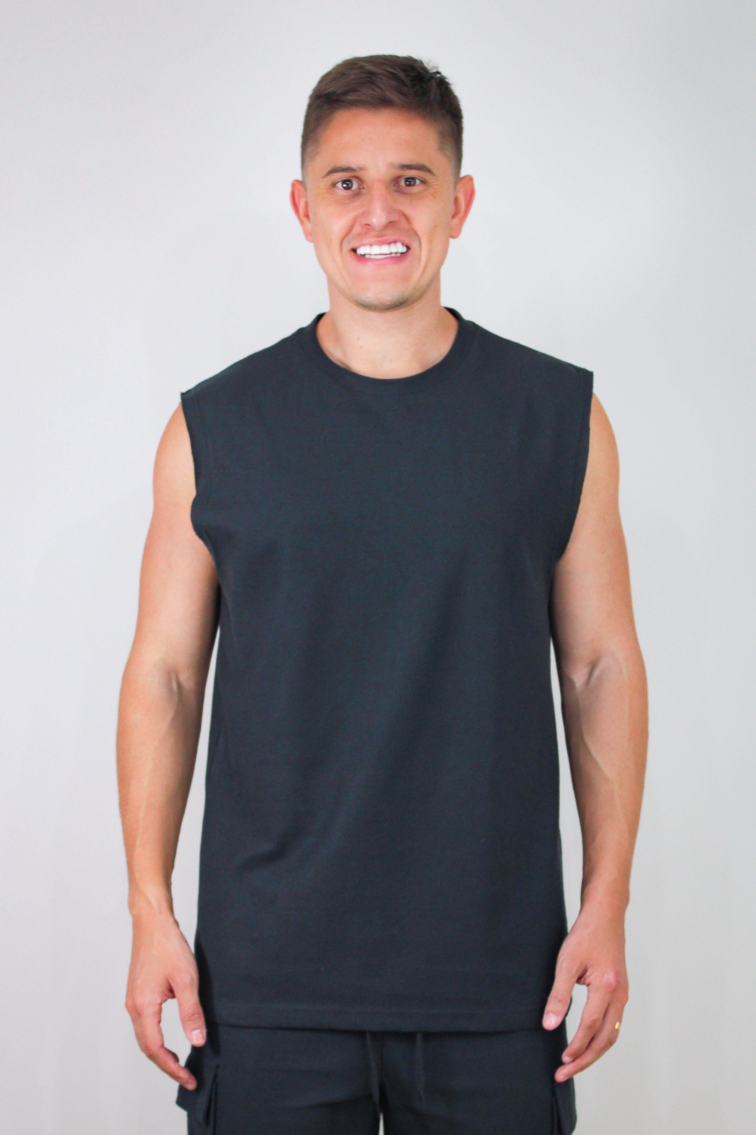 Regata Machão Vogue Preta