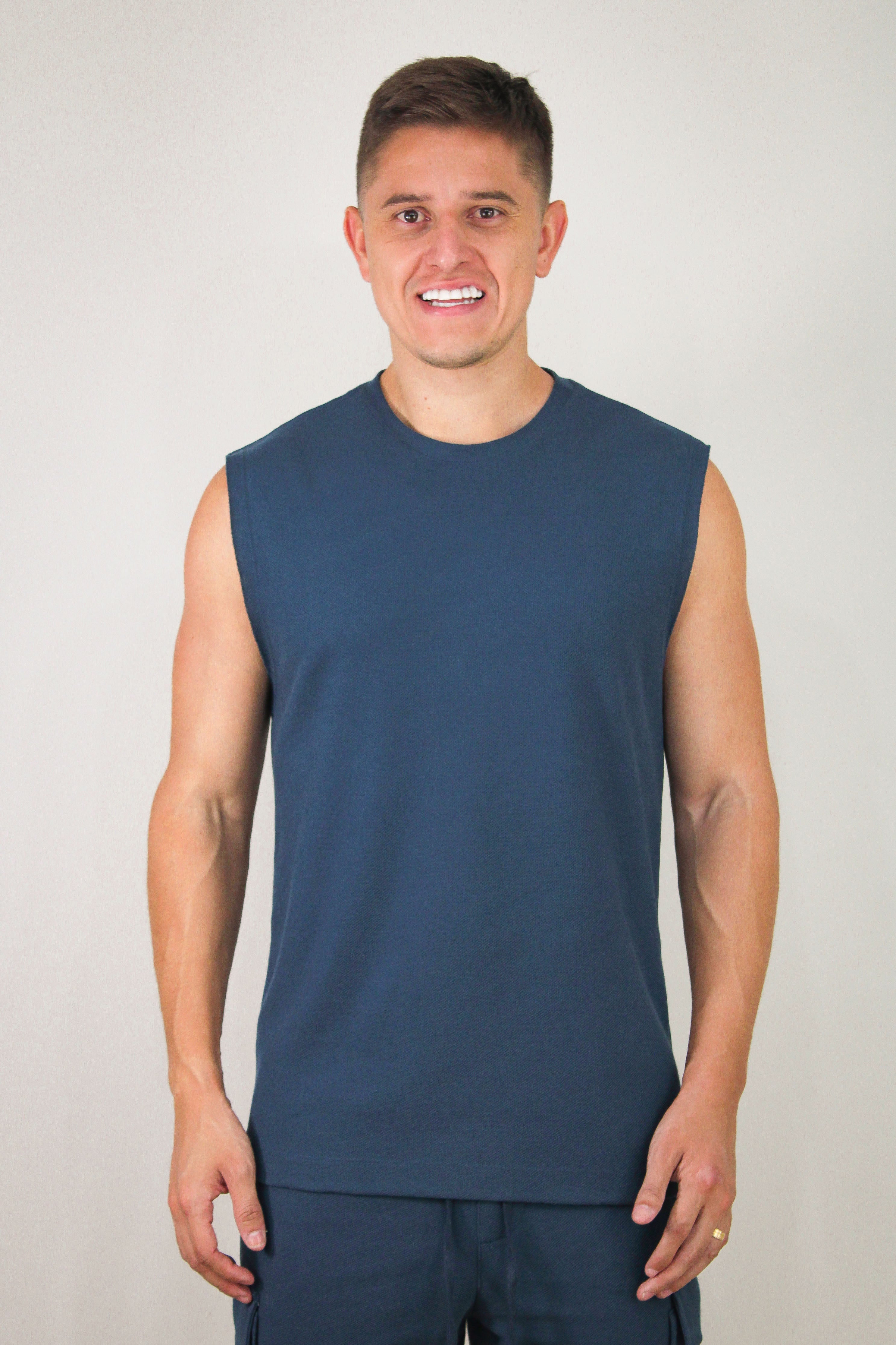 Regata Machão Vogue Azul Marinho