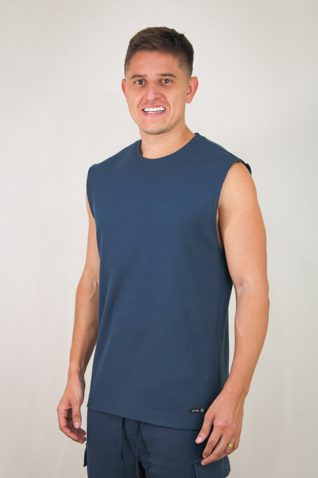 Regata Machão Vogue Azul Marinho