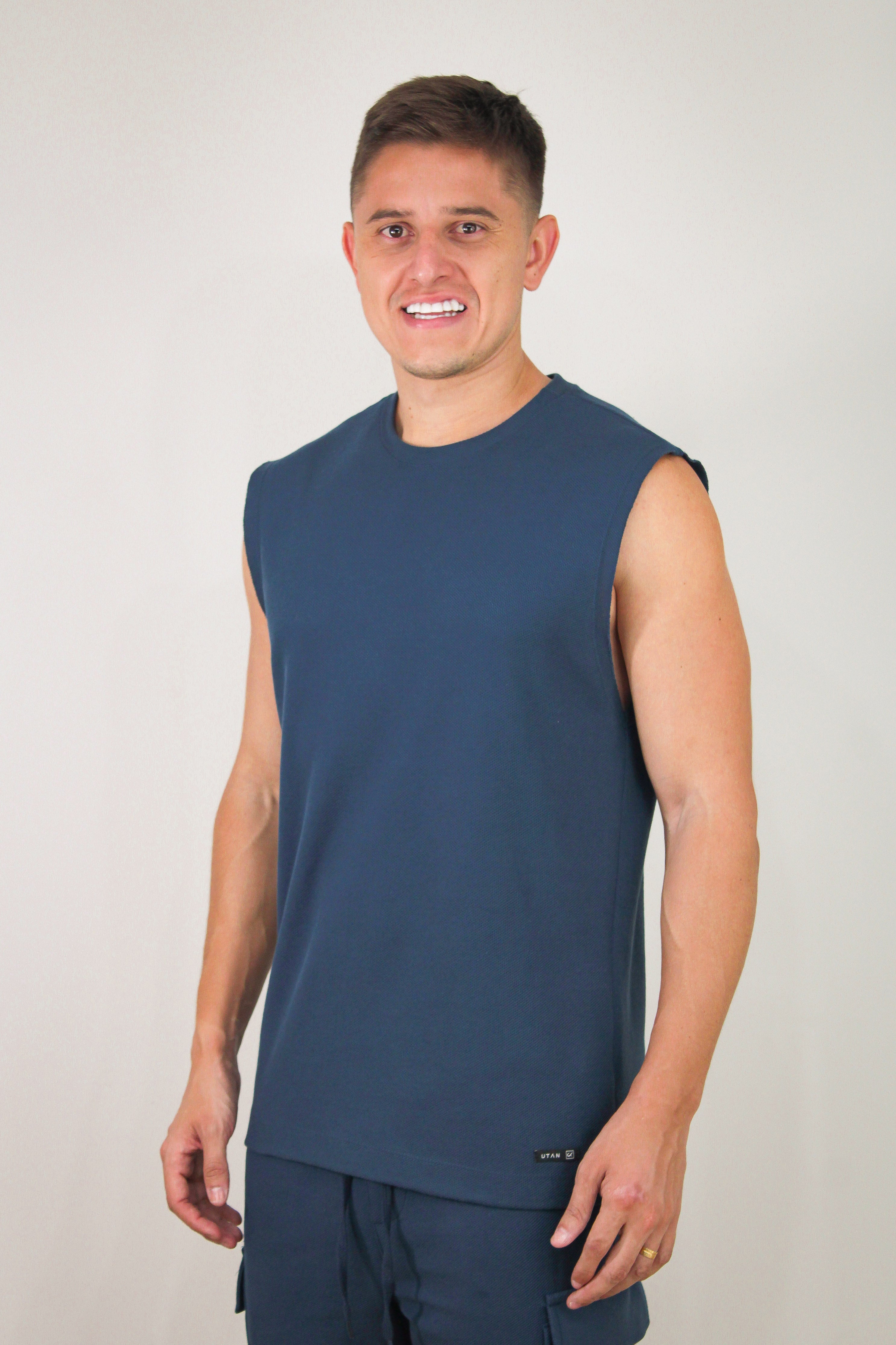 Regata Machão Vogue Azul Marinho