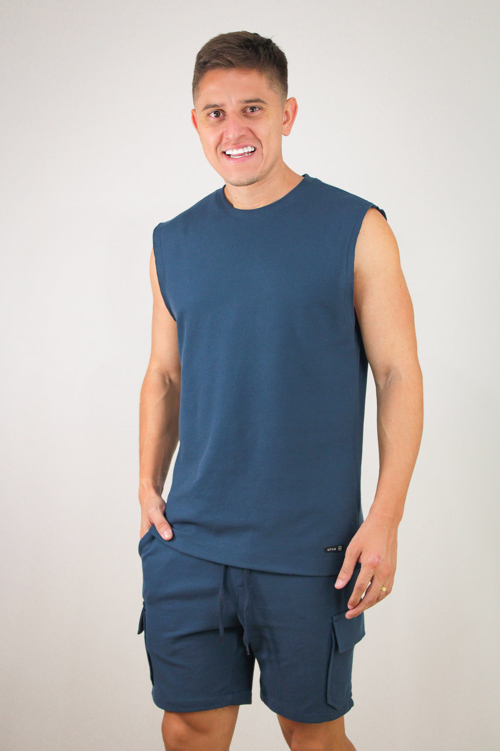 Regata Machão Vogue Azul Marinho