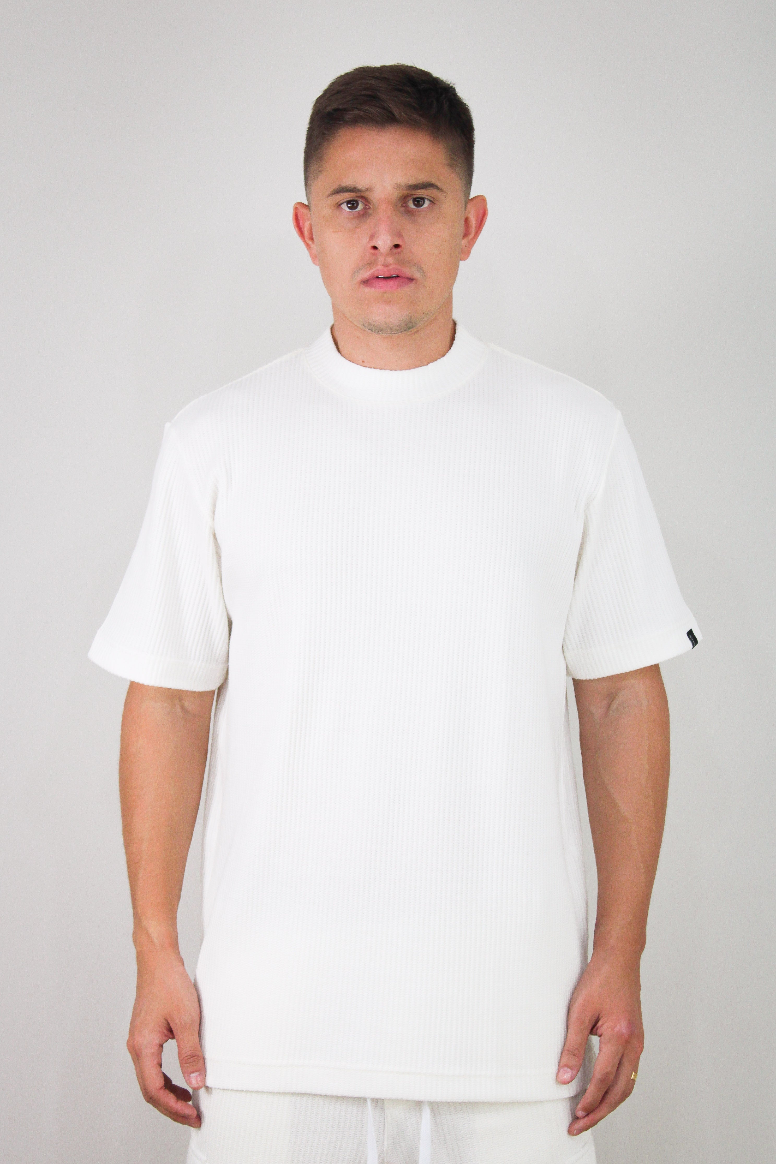 Camisa Oversized Texturizada Vegas Off White