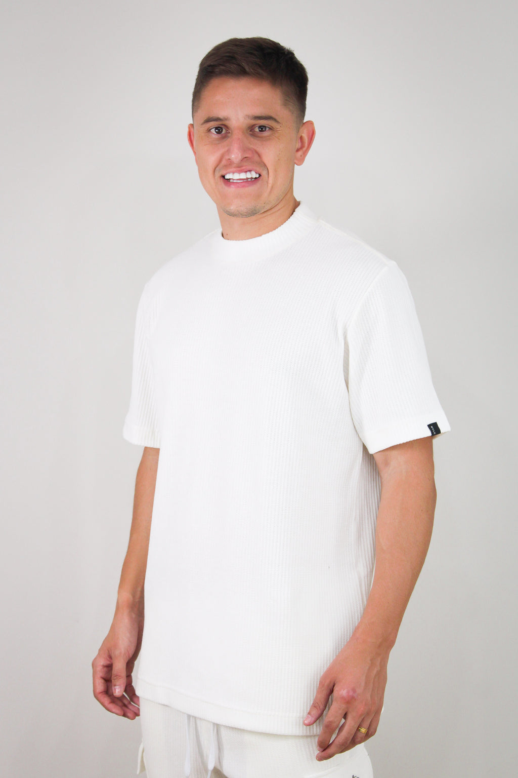 Camisa Oversized Texturizada Vegas Off White