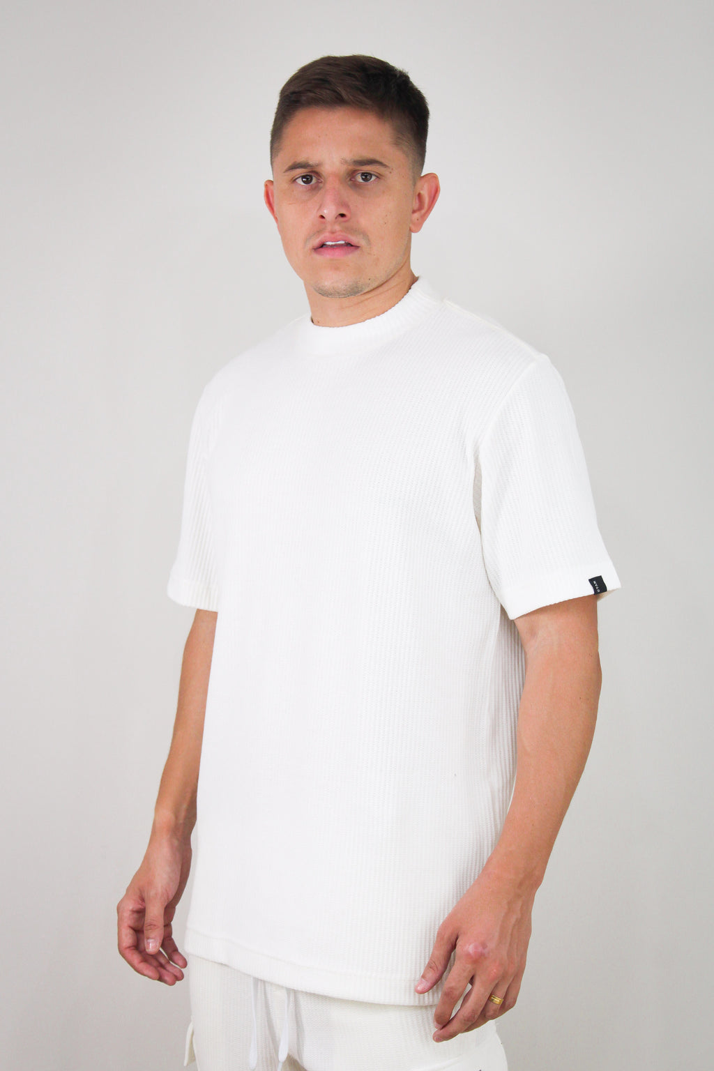 Camisa Oversized Texturizada Vegas Off White