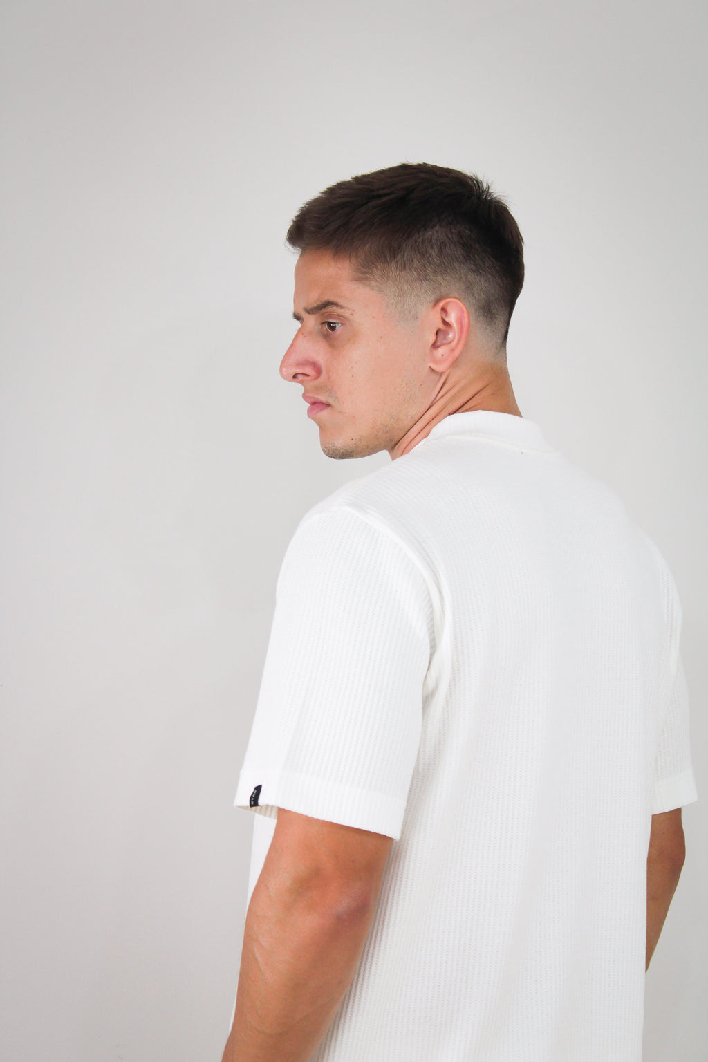 Camisa Oversized Texturizada Vegas Off White