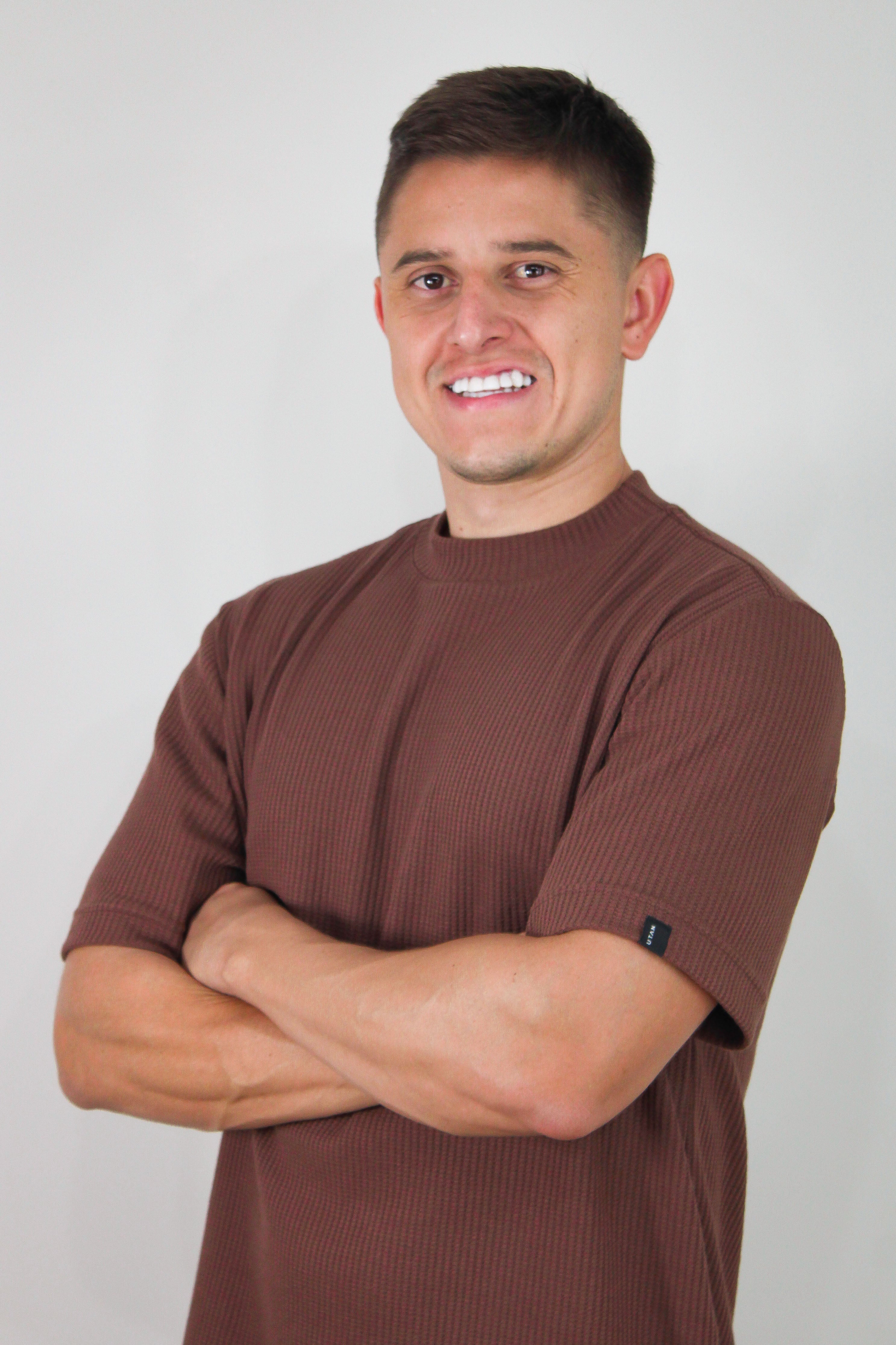 Camisa Oversized Texturizada Vegas Marrom