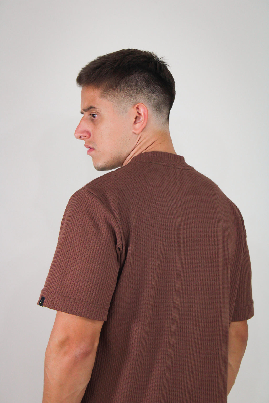 Camisa Oversized Texturizada Vegas Marrom