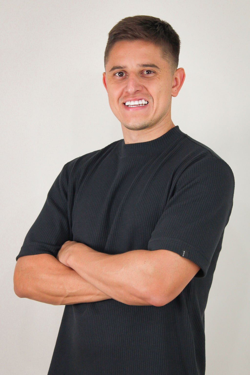 Camisa Oversized Texturizada Vegas Preta