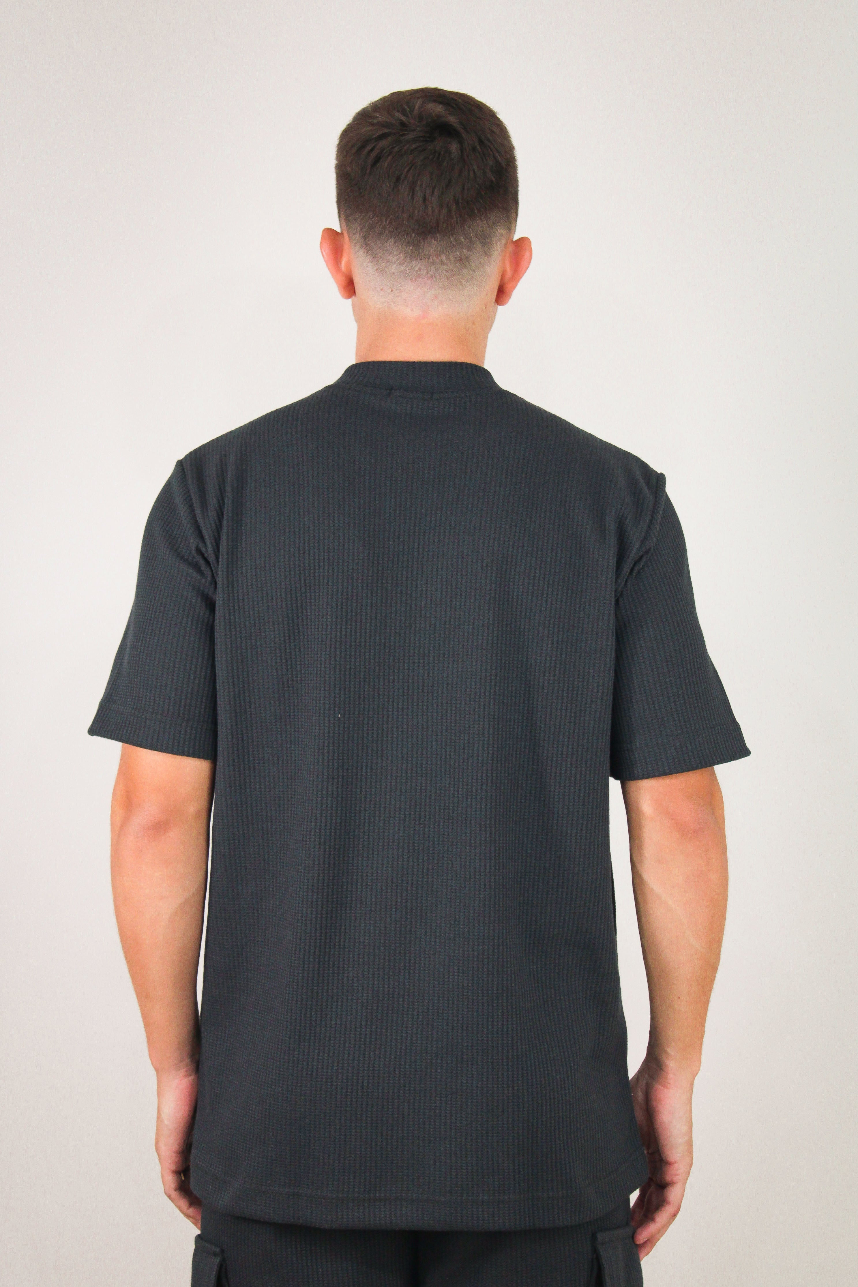 Camisa Oversized Texturizada Vegas Preta