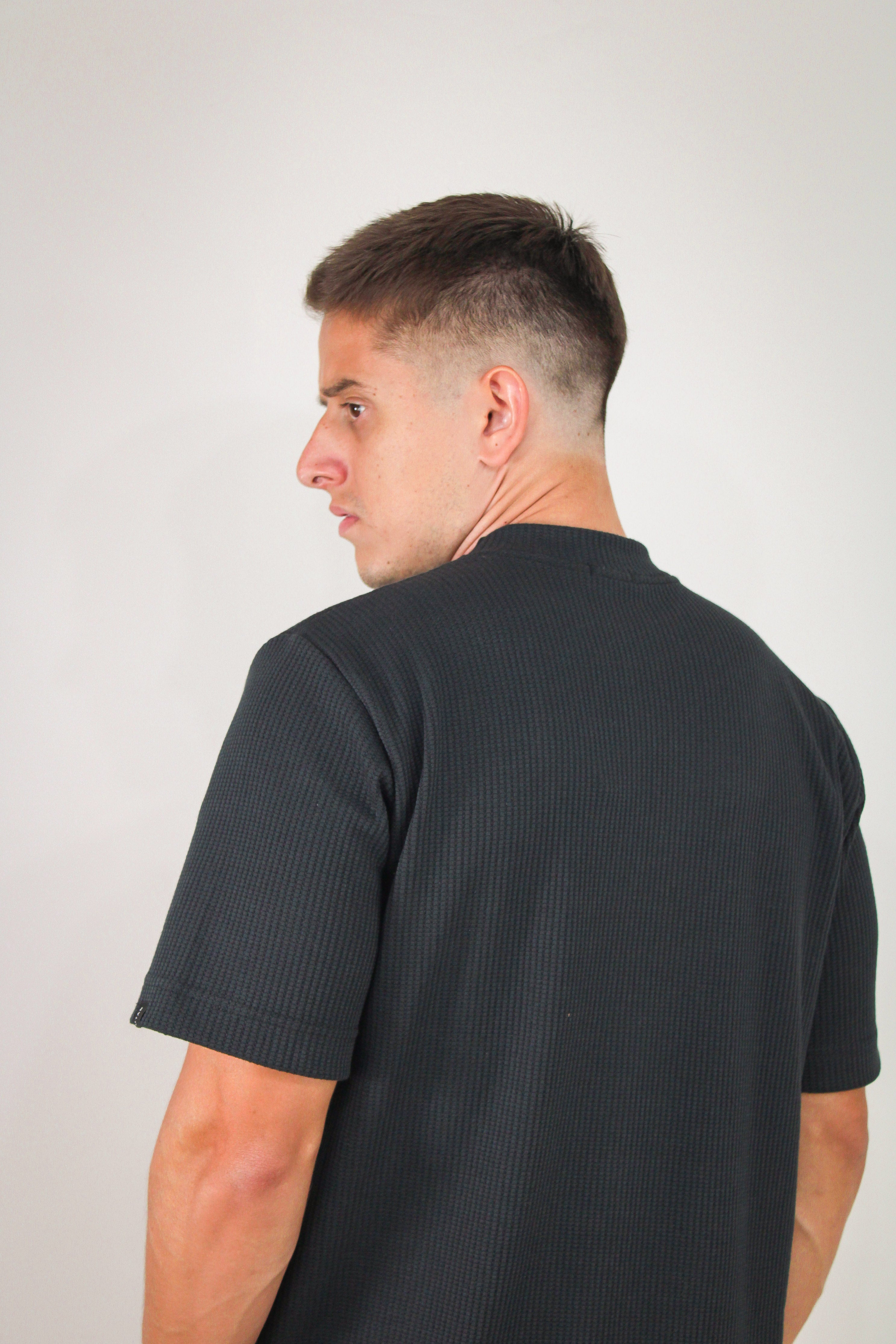 Camisa Oversized Texturizada Vegas Preta