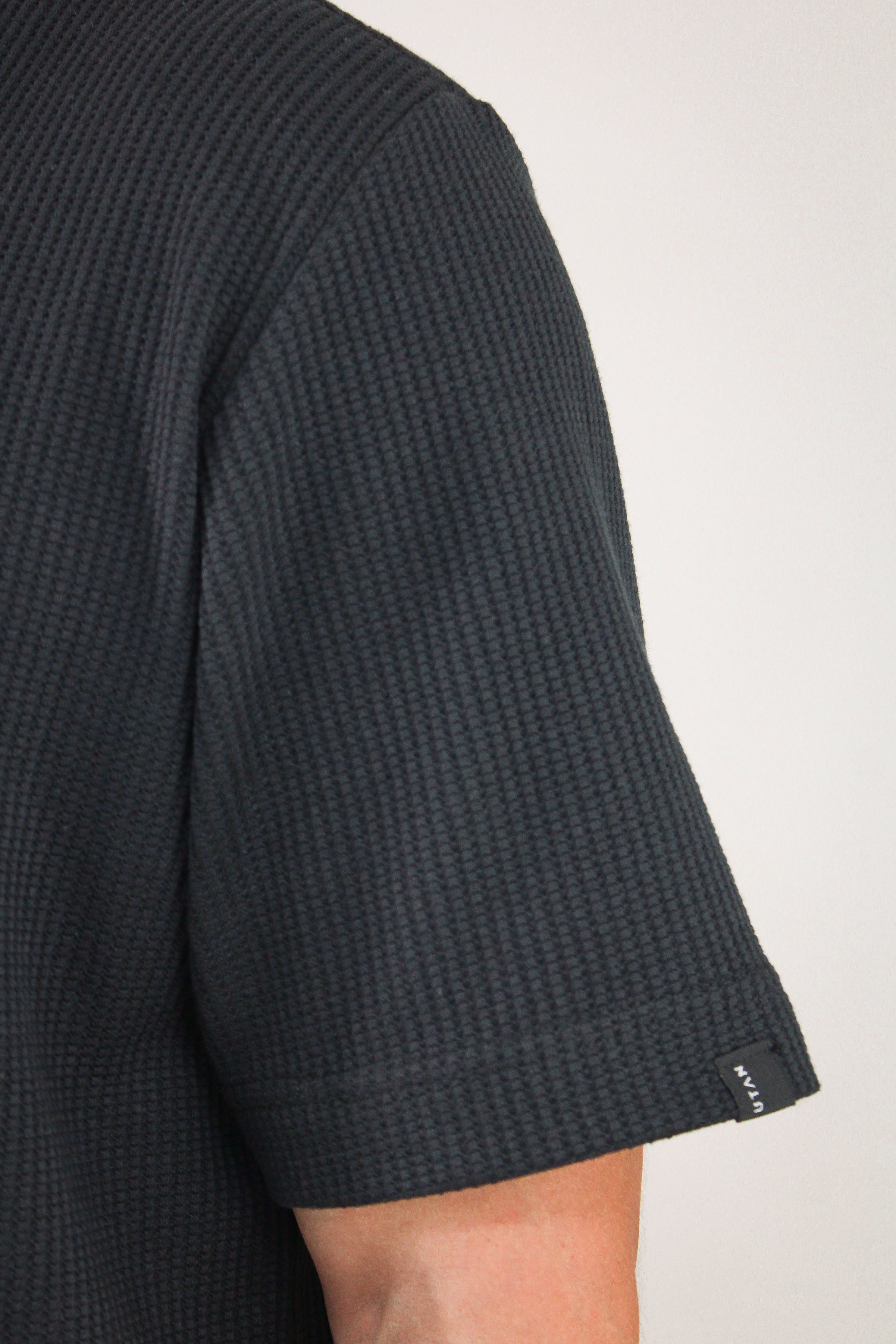 Camisa Oversized Texturizada Vegas Preta